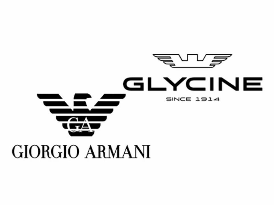 Logos von Giorgio Armani und Glycine