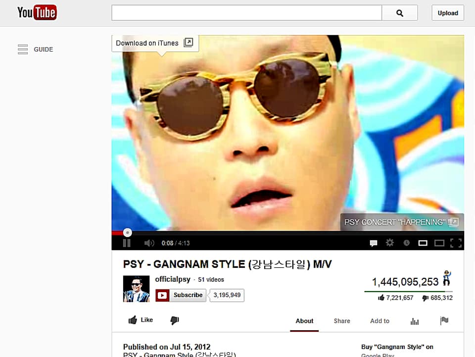 Screenshot Gangnam Style