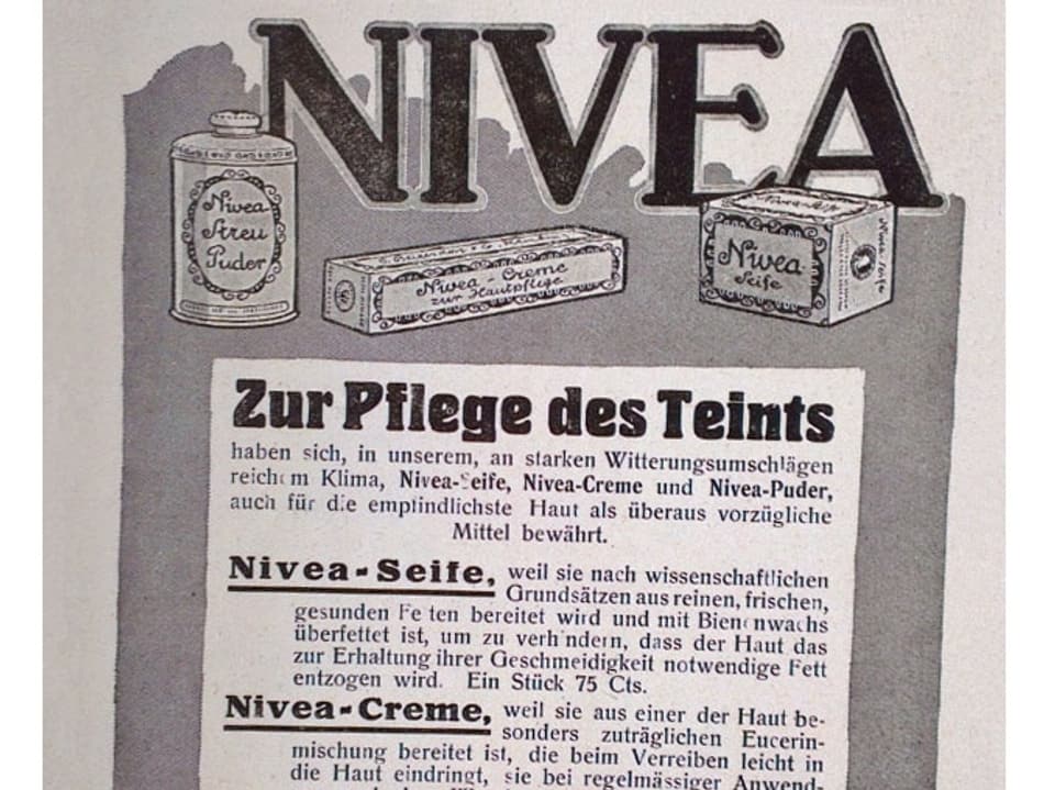 Inserat aus Schweizer Illustrierten: Niveacrème
