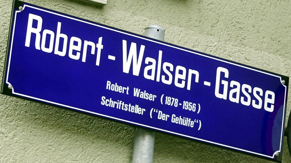 Schild Robert-Walser-Gasse