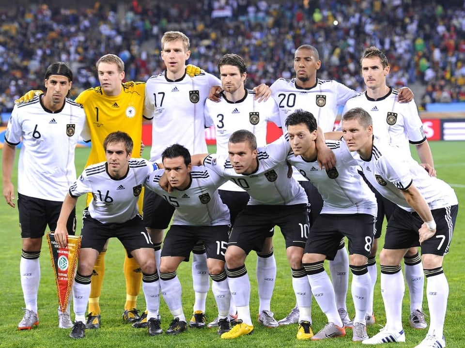 Mannschaftsfoto der DFB-Elf vor einem Spiel