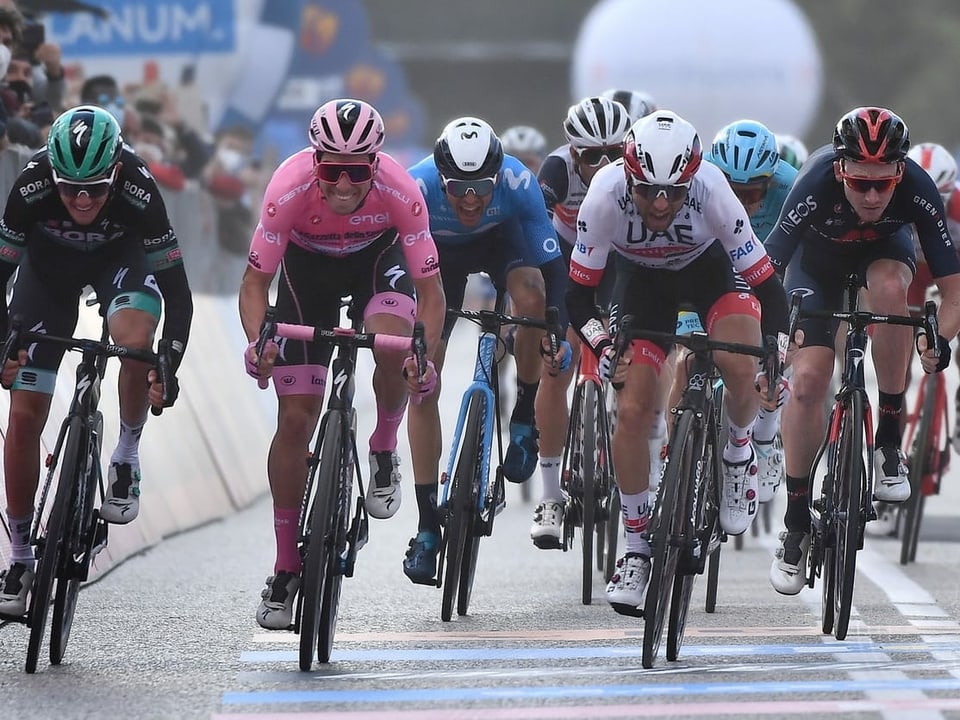 Die Fahrer am Giro d'Italia.