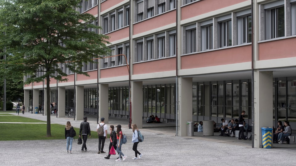 Die Handelsschule in Bellinzona.