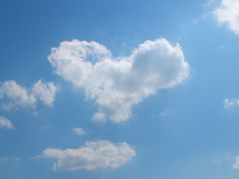 Ein Herz aus Wolken