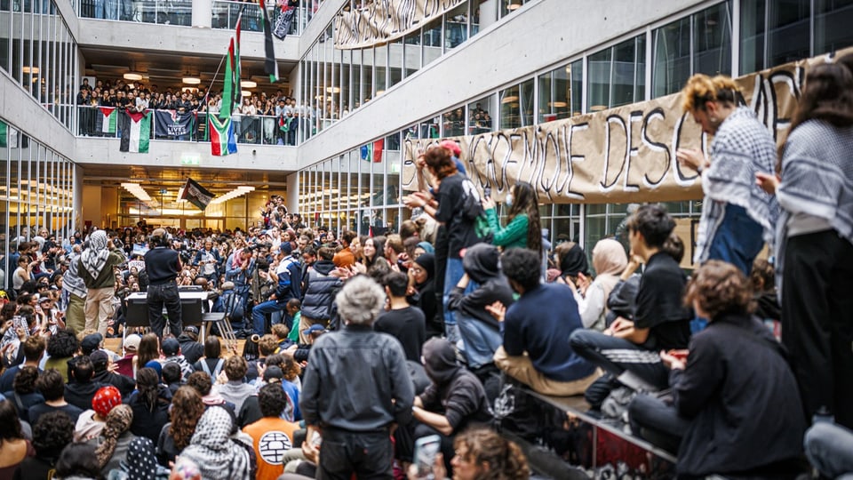 Der Protest an der Uni Lausanne