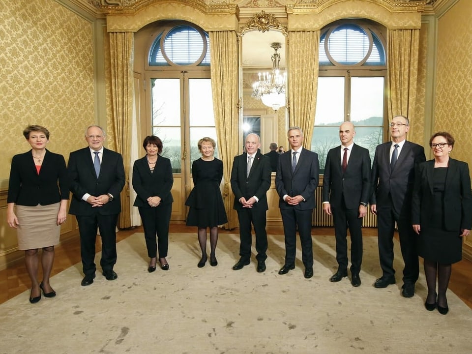 Neue Bundesratszusammensetzung, gruppenfoto.