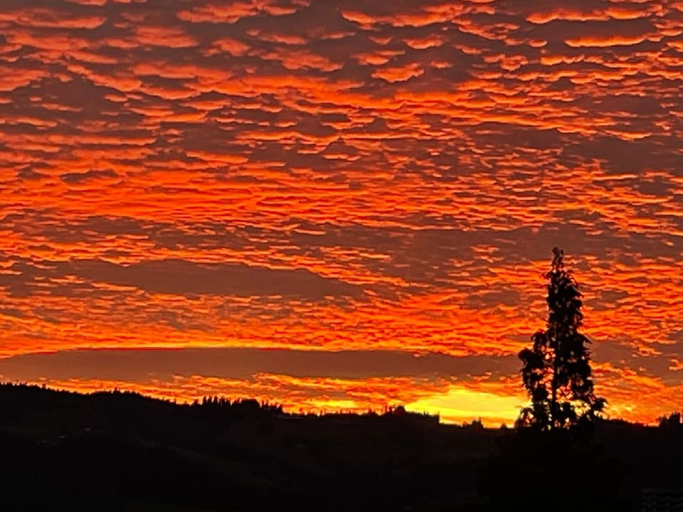 Langnau im Emmental BE Abendrot.