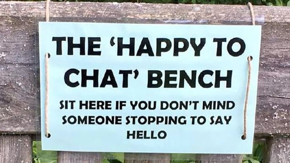 «Happy Chat Benches»: Eine simple Idee mit einer grossen Wirkung
