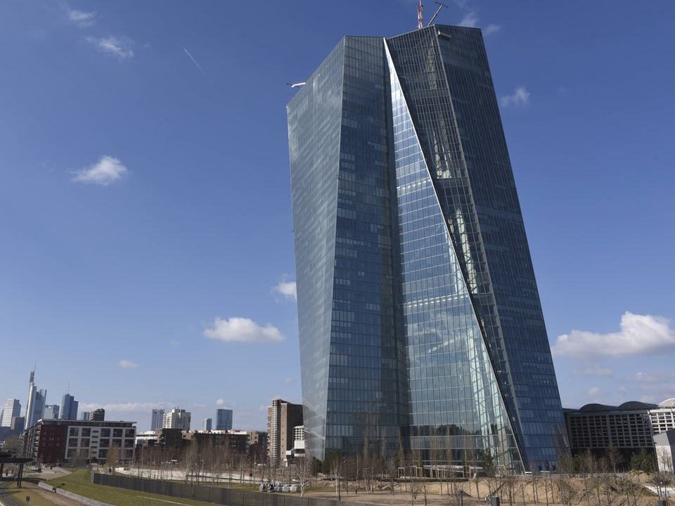 Der fertig gestellte EZB-Neubau