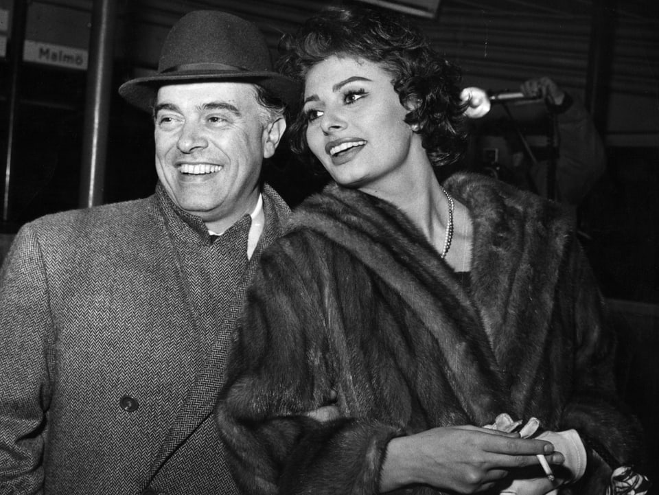 Sophia Loren mit Ehemann Carlo Ponti.