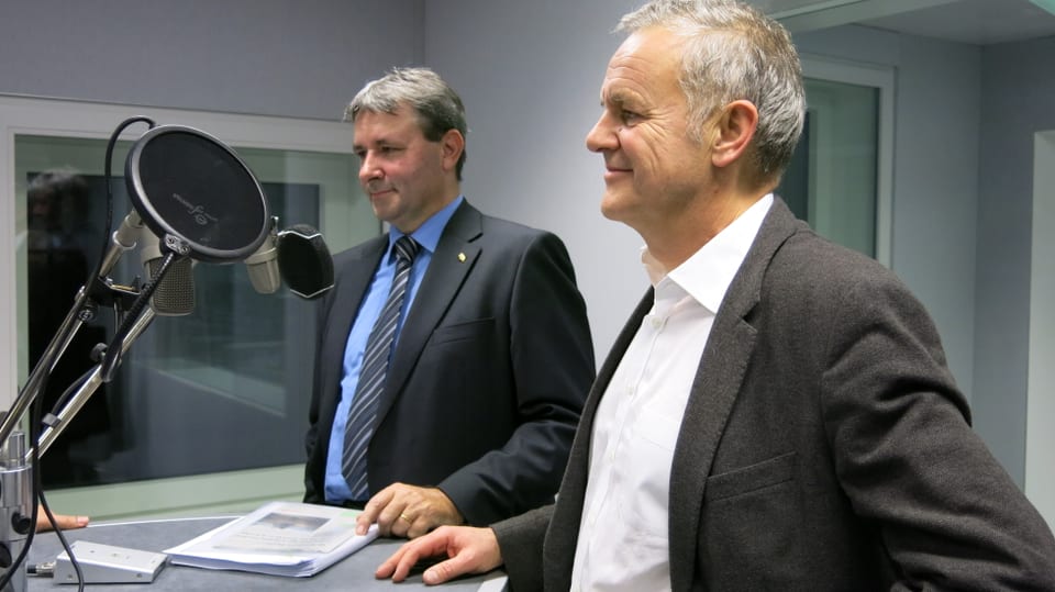 Die Debatte mit Werner Salzmann (SVP) und Luc Mentha (SP) (18.12.2014)