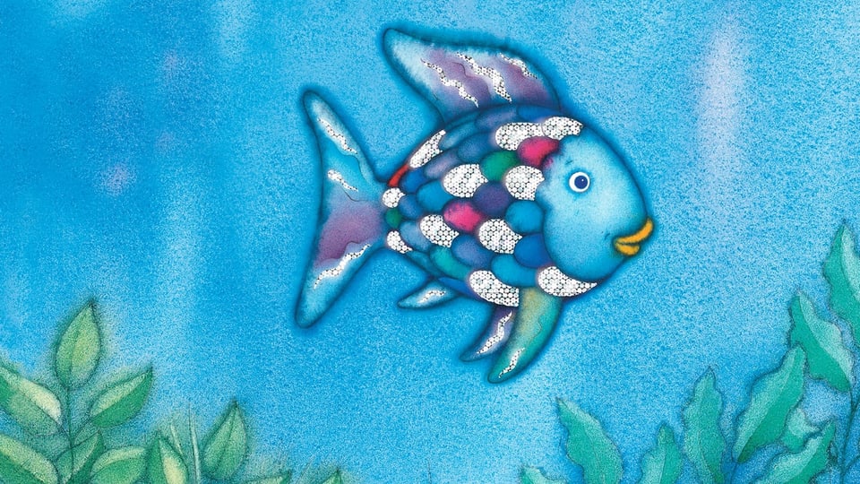 Eine Illustration des Regenbogenfischs.