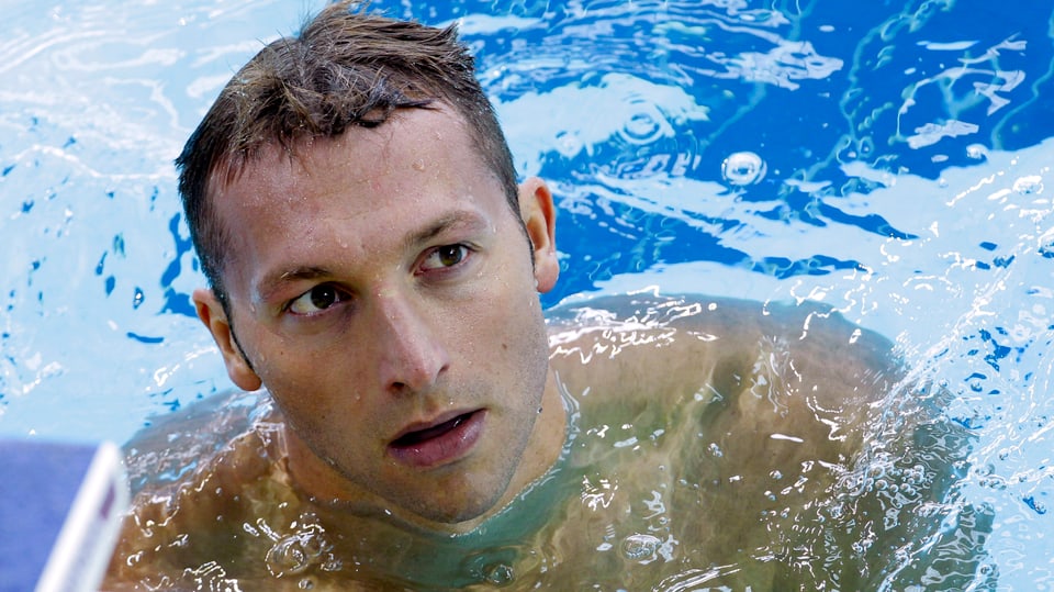 Ian Horpe im Wasser