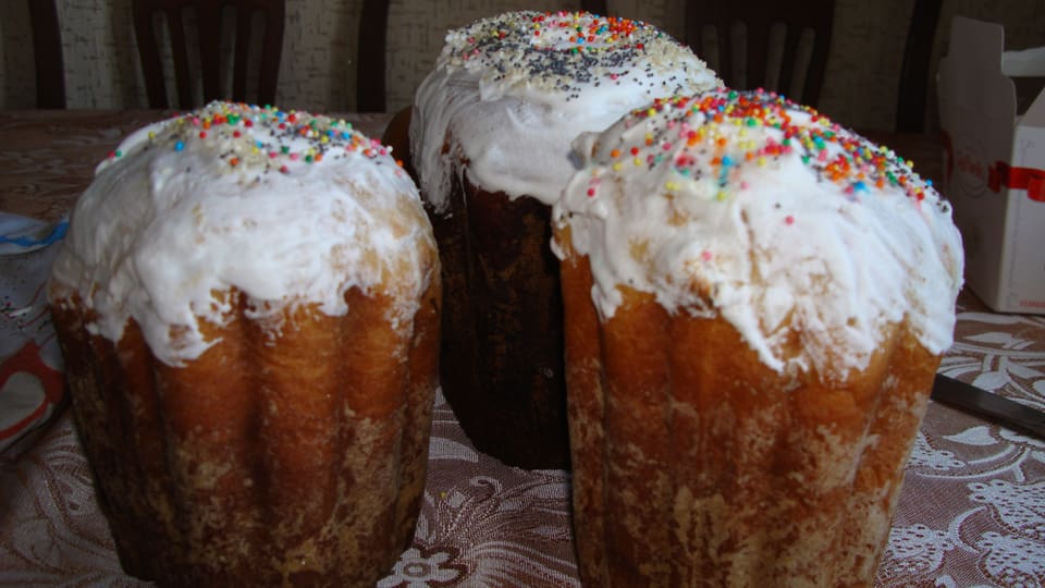 Osterspeise in Russland: Kulich
