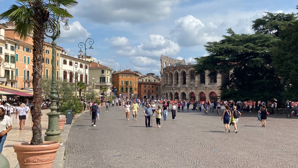 Das historische Zentrum der Stadt Verona.