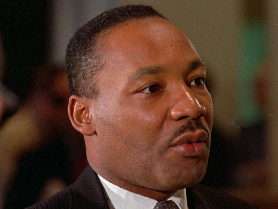 Nahaufnahme von Martin Luther King 