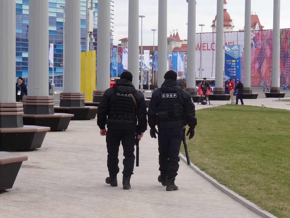 Das Militär und die Polizei waren bei Olympia omnipräsent.