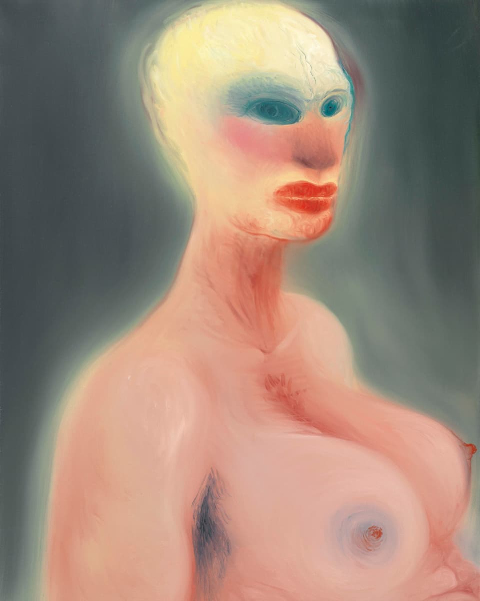 Porträt einer nakten Frau