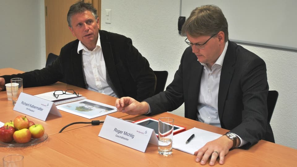 Die RWO-Verantwortlichen mit Roger Michlig (rechts) ziehen selbstkritisch Bilanz.