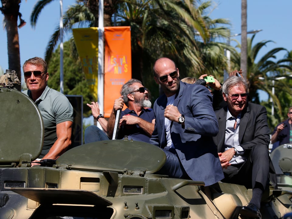 Harrison Ford, Jason Statham und Mel Gibson in Cannes
