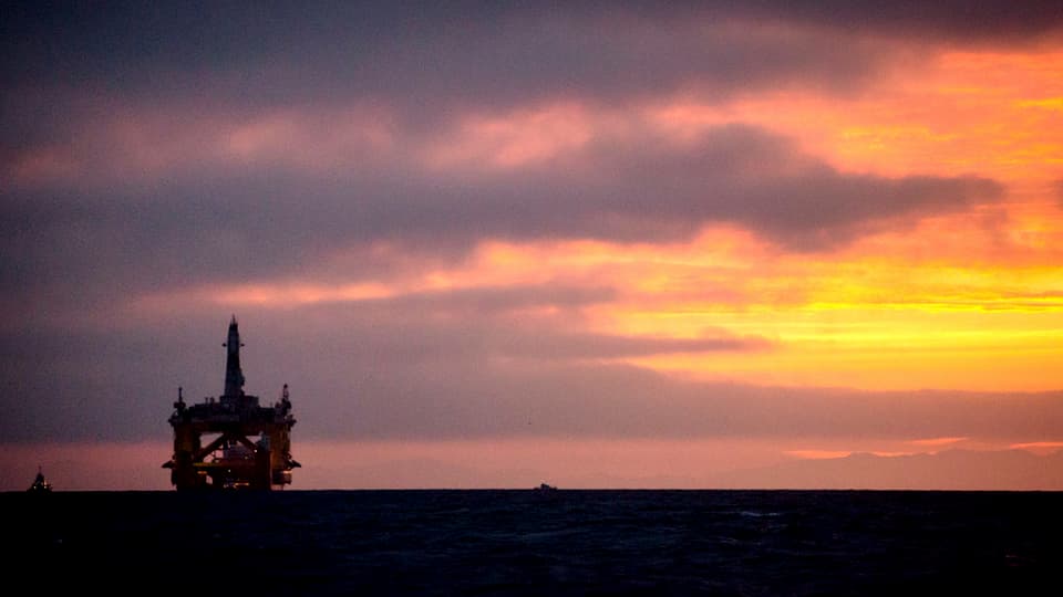 Ölplattform im Meer