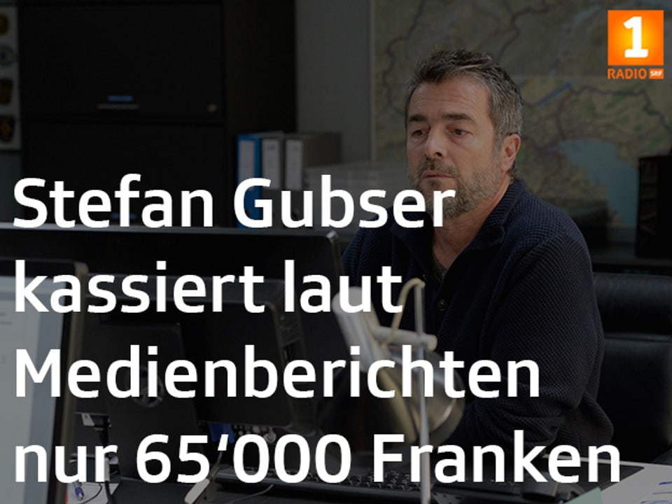 Tatort Fakt: «Stefan Gubser kassiert laut Medienberichten nur 65'000 Franken».