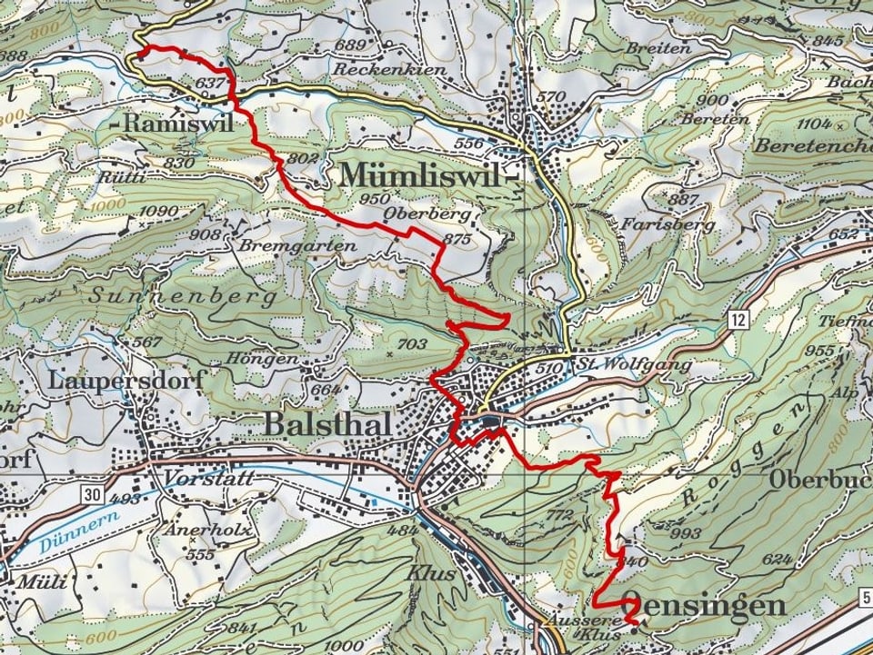 Etappe 4: Ramiswil- Bechburg