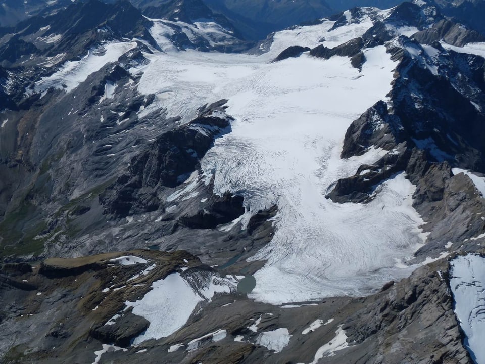 Bild des Gletschers auf dem Claridenfirn.
