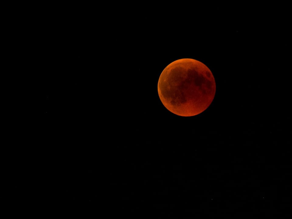 Der rote Mond.