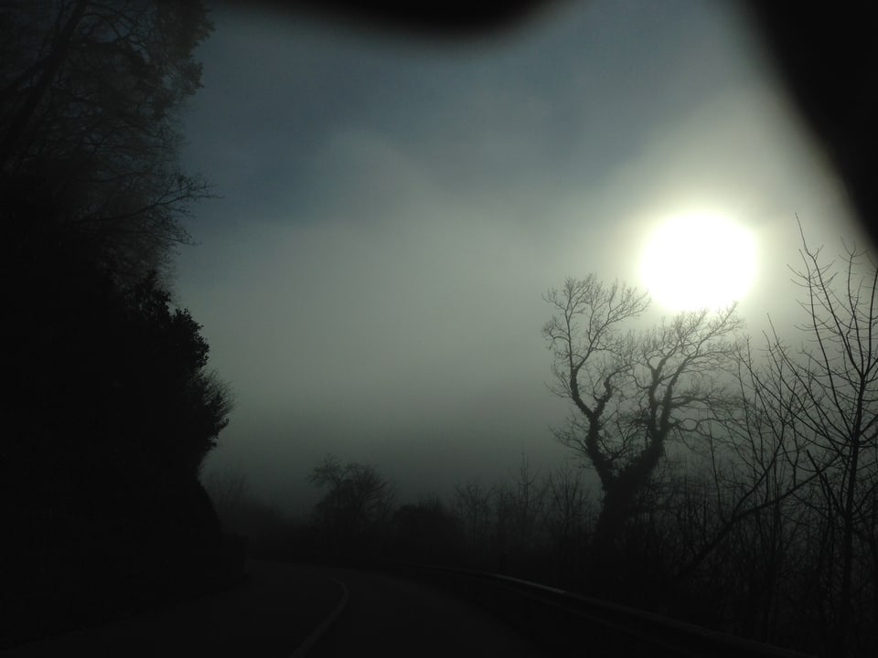 Landschaft mit Nebel