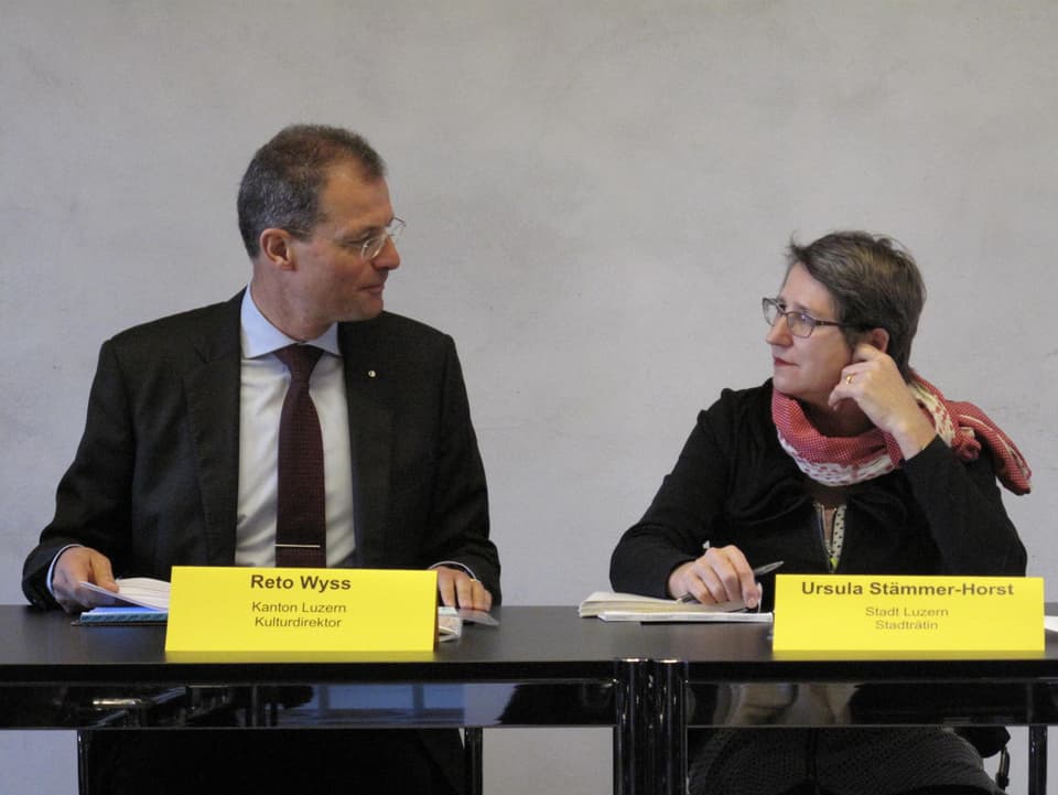 Als Kulturdirektor des Kantons arbeitet Wyss häufig mit Ursula Stämmer (Bildungsdirektorin der Stadt Luzern) zusammen.