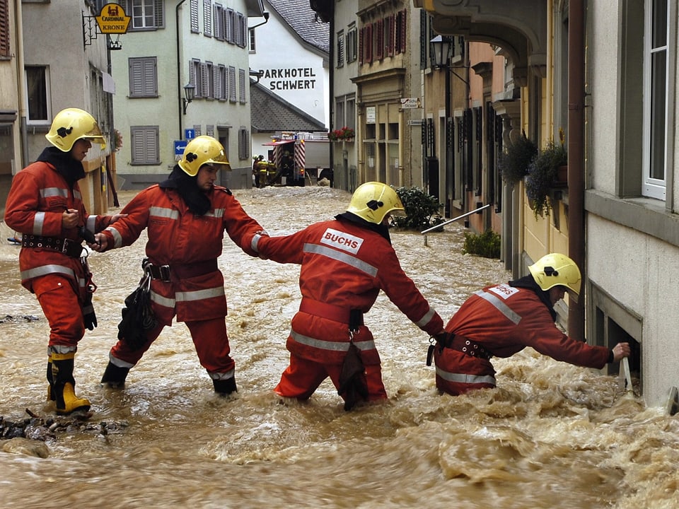 Auch die Walenseegemeinde Weesen wurde vom Hochwasser hart getroffen.