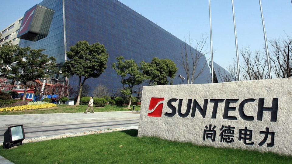 Fabrikgebäude von Suntech in China.