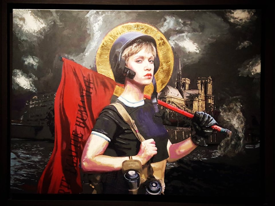 Eine verdrehte Darstellung der Jeanne d'Arc.