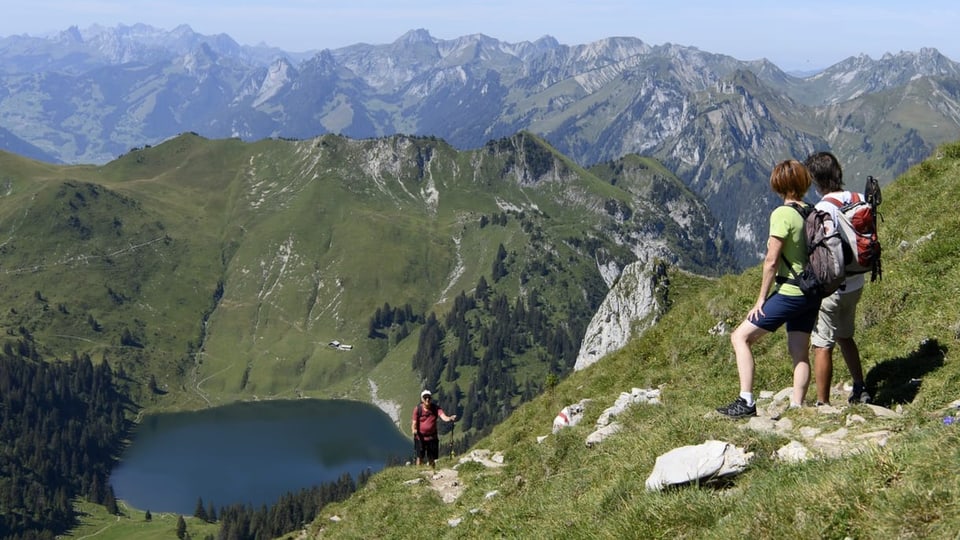 Wanderer am Stockhorn