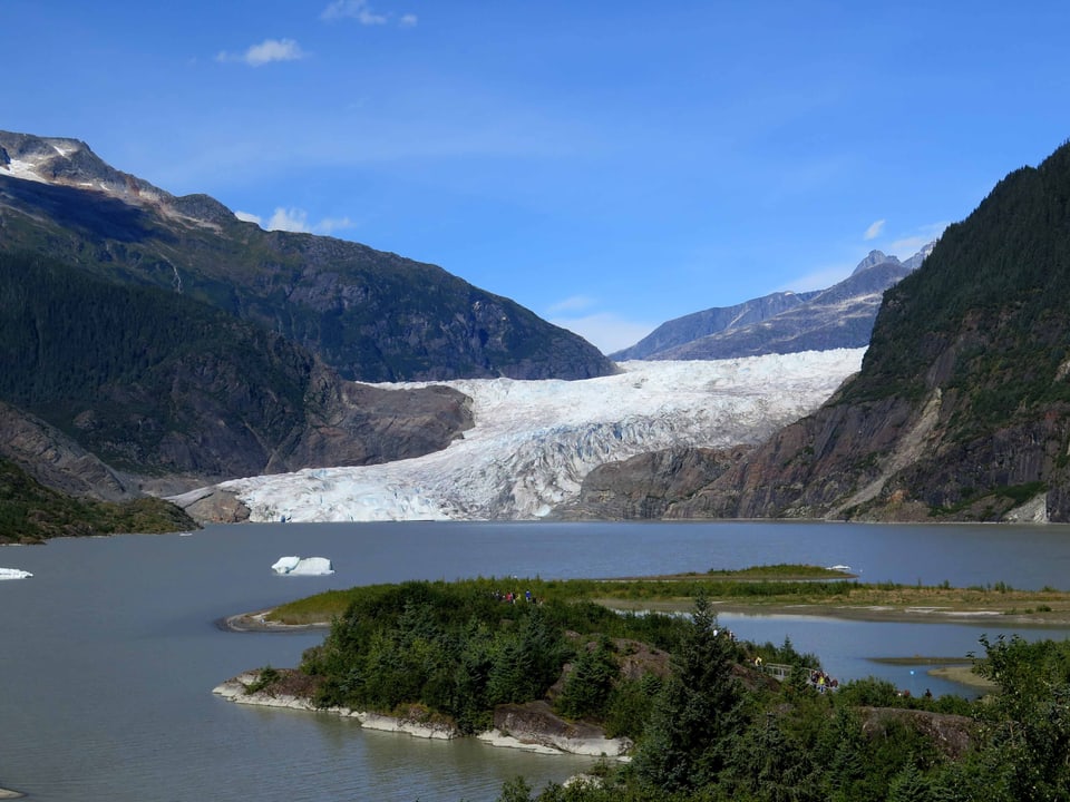 Der Mendenhall-Gletscher bei Juneau.