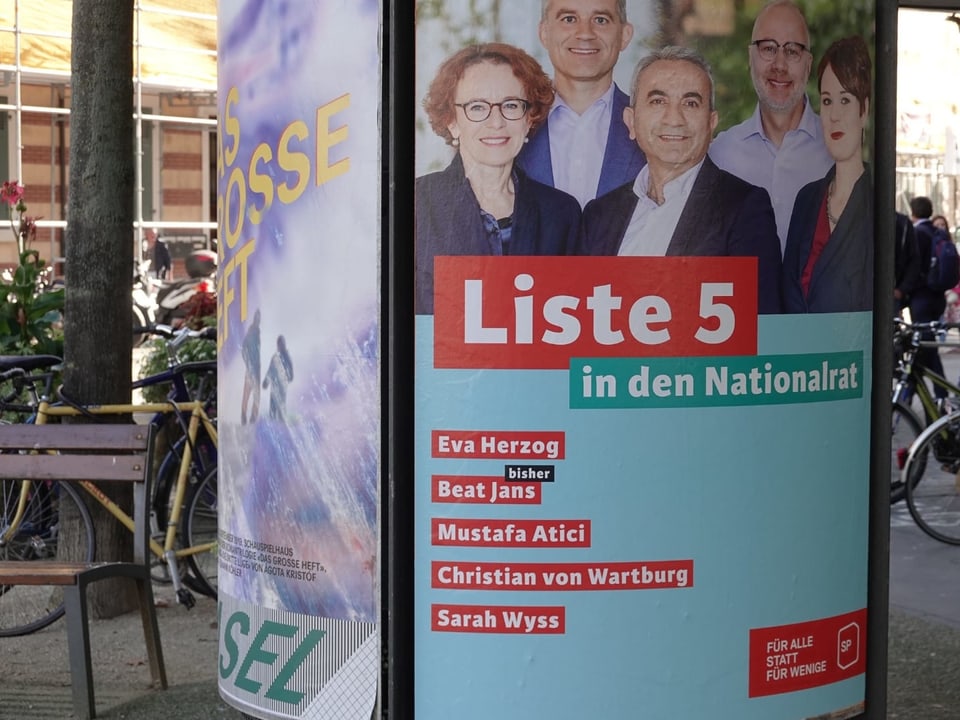 Wahlplakat der SP Basel-Stadt