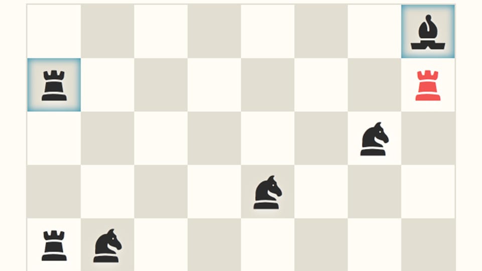 Screenshot des Games "No More Kings", ein Schachbrett.