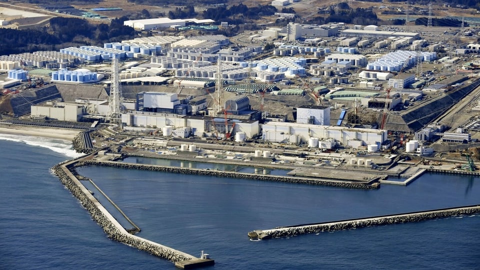 Luftbild von Fukushima