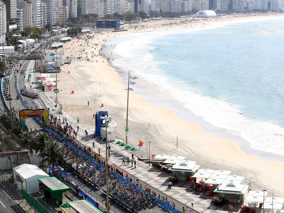Das Feld an der Copacabana.