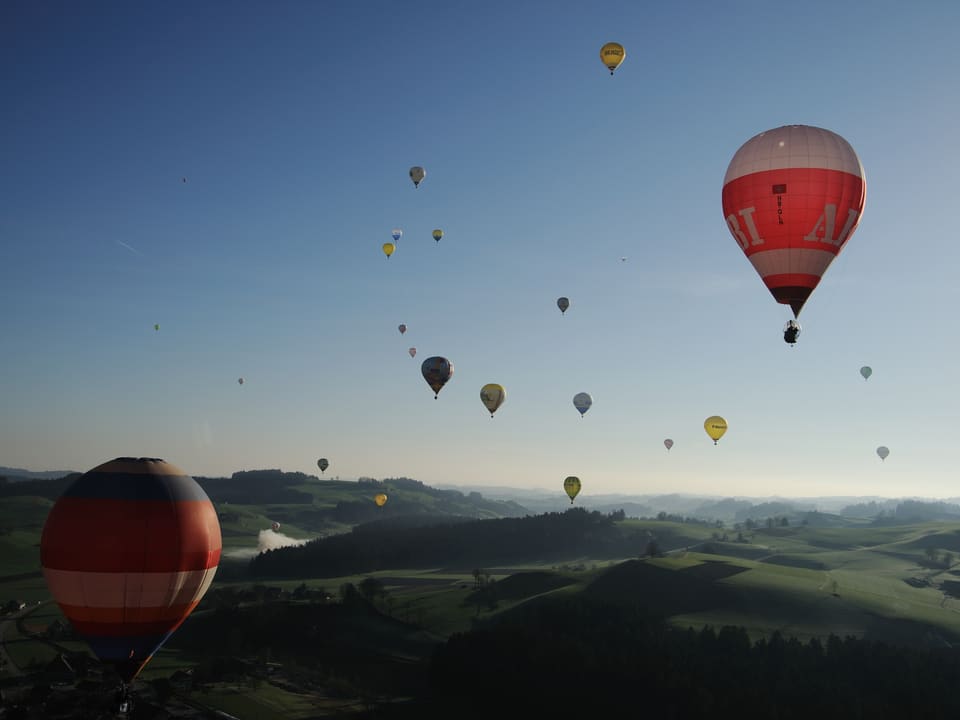 Luftballone in der Luft