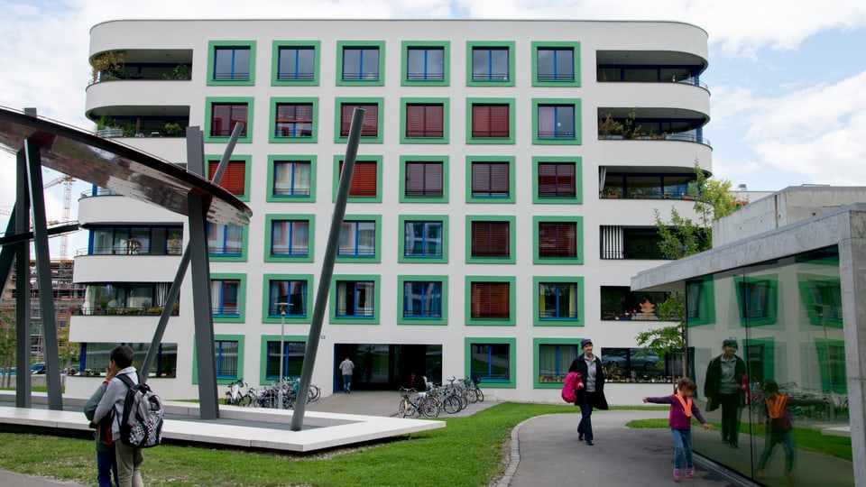 Der Neubau der Genossenschaftssiedlung «Sunnige Hof» in Zürich-Albisrieden.