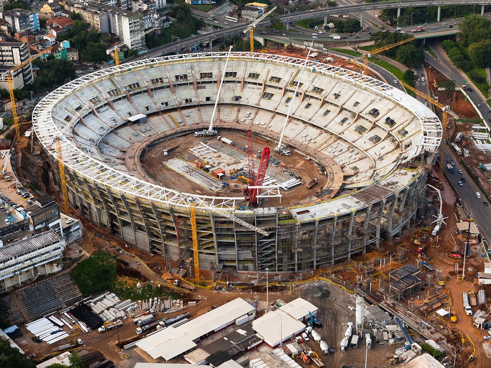 Das WM-Stadion Fonte Nova in Salvador.