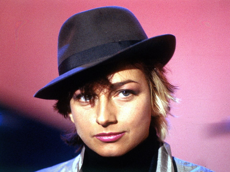 Gianna Nannini 1985 mit Hut