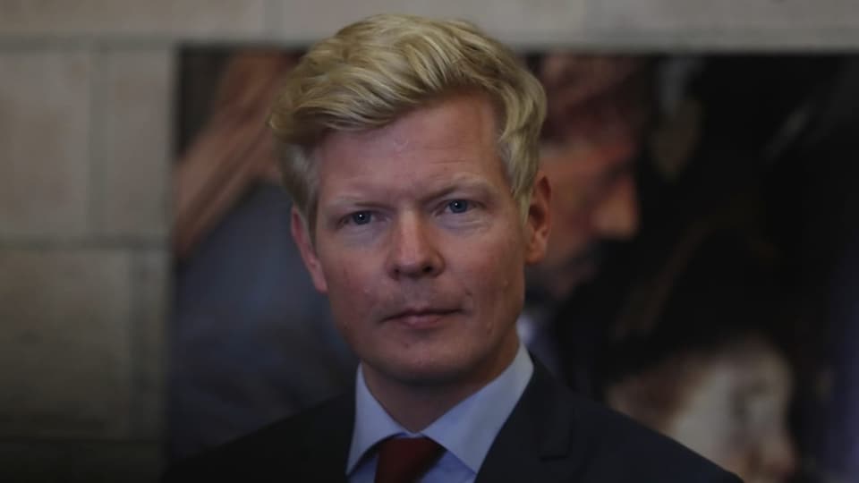 Ein blonder Mann Haartolle, Hans Grundberg