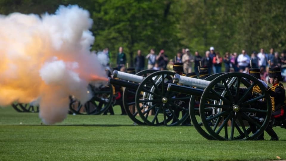 Im Hyde Park wurdnen 41 Salutschüsse abgegeben. 