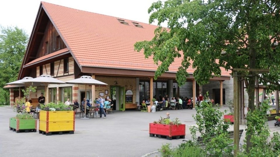 Blick auf das Restaurant «Burgrainstrube» in Alberswil.