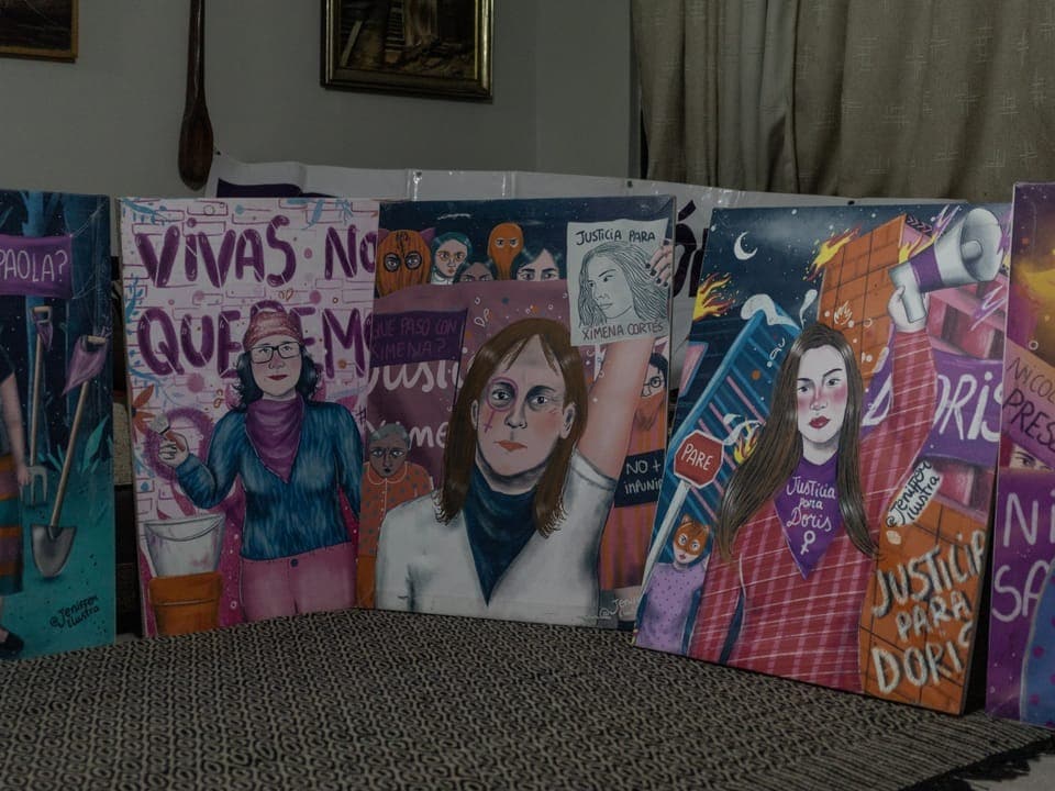 Retratos de miembros del club.