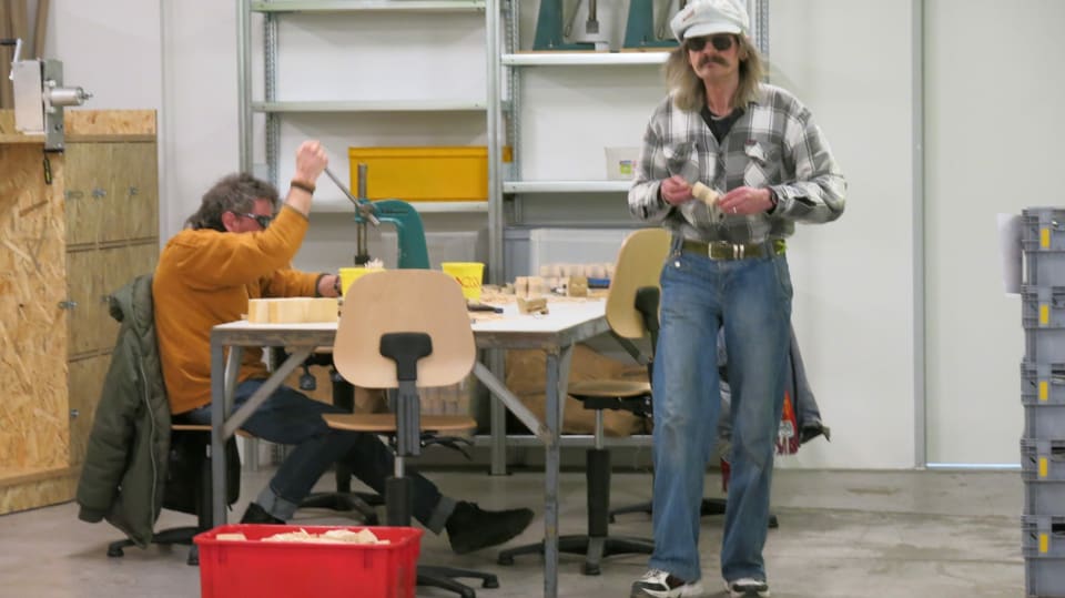 Zwei Männer am arbeiten