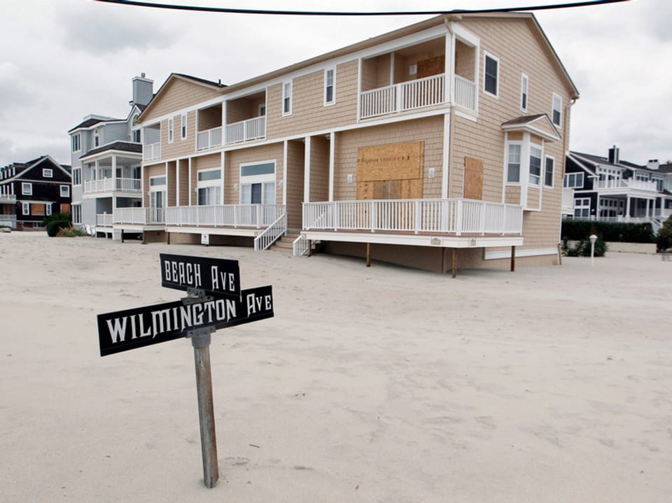 Der Atlantik überflutete vor 1 Jahr die Wilmington Street in Cape May, New Jersey.